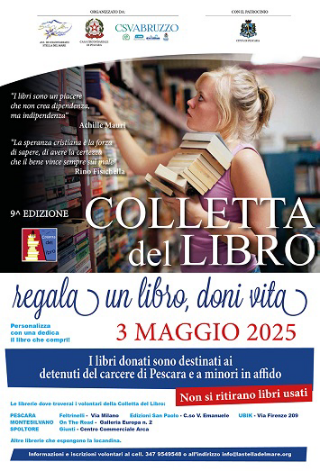 Domani a Pescara "La colletta del libro" con l'associazione "Stella del Mare"